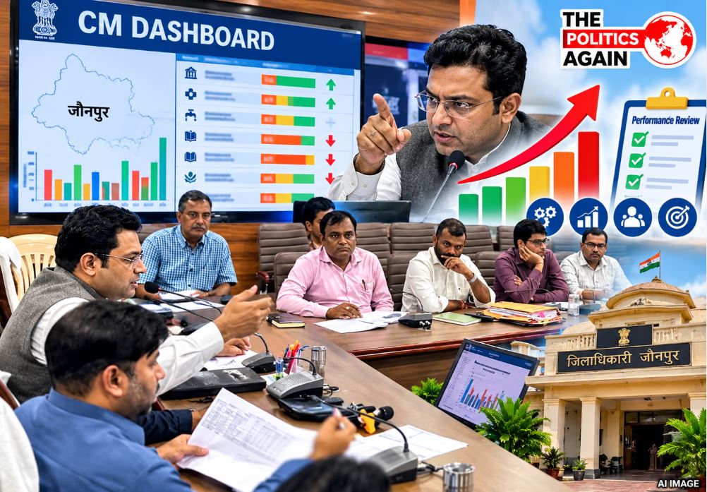 जौनपुर कलेक्ट्रेट में जिलाधिकारी सैमुअल पाल एन की अध्यक्षता में सीएम डैशबोर्ड की समीक्षा बैठक, अधिकारियों को निर्देश।