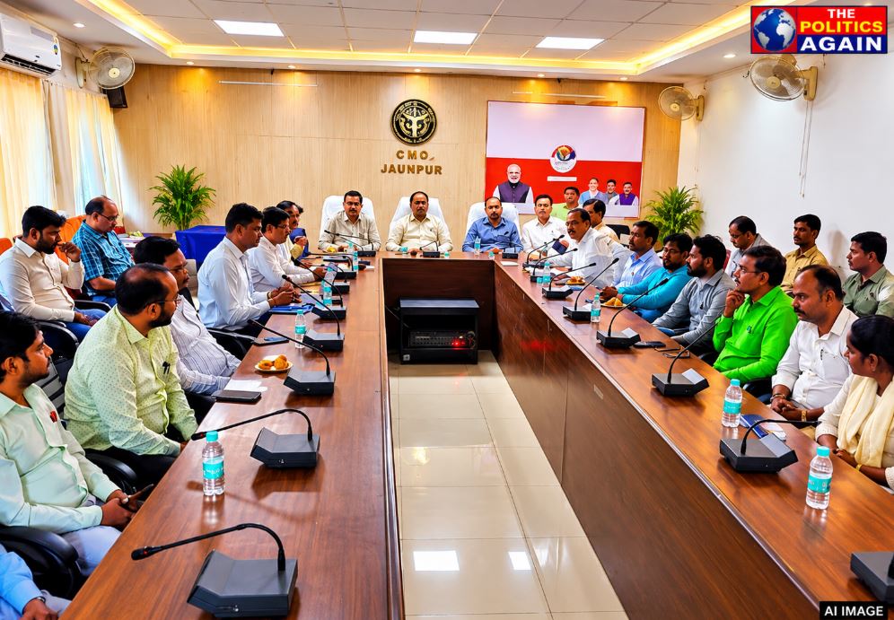 Indian health officials virtual meeting, TB eradication campaign India, NCC NSS volunteers social work, UP health department conference, Indian doctors seminar hall