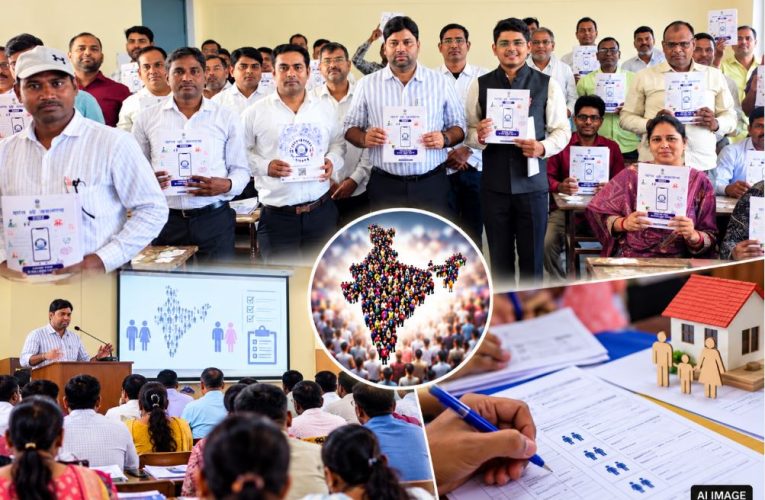 CDO Narendra Kumar Singh inaugurating the Census 2027 enumerator training program in Shahganj, Jaunpur