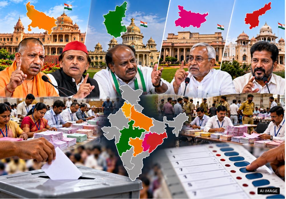 यूपी, बिहार, महाराष्ट्र और कर्नाटक MLC चुनाव नतीजे 2024 - बीजेपी, सपा, जेडीएस और अन्य दलों की जीत और रुझान।