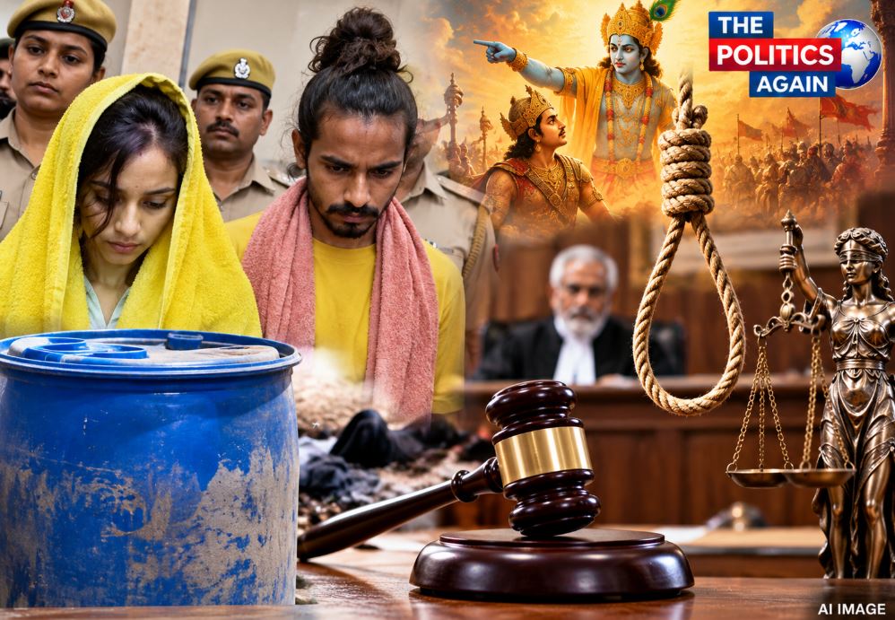 Meerut court awards death penalty to Muskan and Sahil in the Saurabh Rajput murder case.