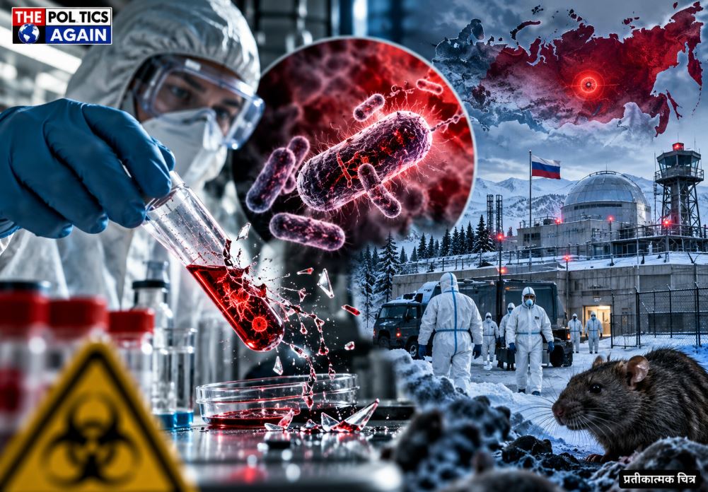 scientist in hazmat suit laboratory, broken test tube biohazard, virus outbreak laboratory, Russian hospital quarantine zone