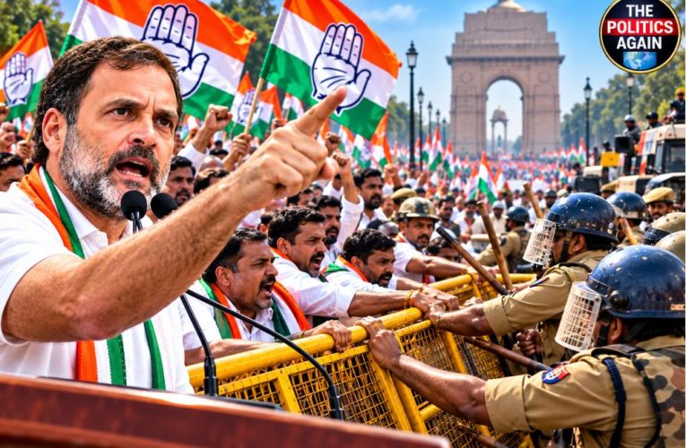 राहुल गांधी का चलो दिल्ली मार्च रामलीला मैदान, 1 नवंबर, लोकतंत्र और संविधान बचाने की अपील।