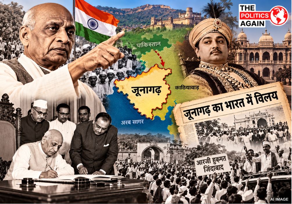 सरदार वल्लभभाई पटेल, जूनागढ़ रियासत का भारत में विलय, आरजी हुकूमत और शामलदास गांधी का ऐतिहासिक संघर्ष।