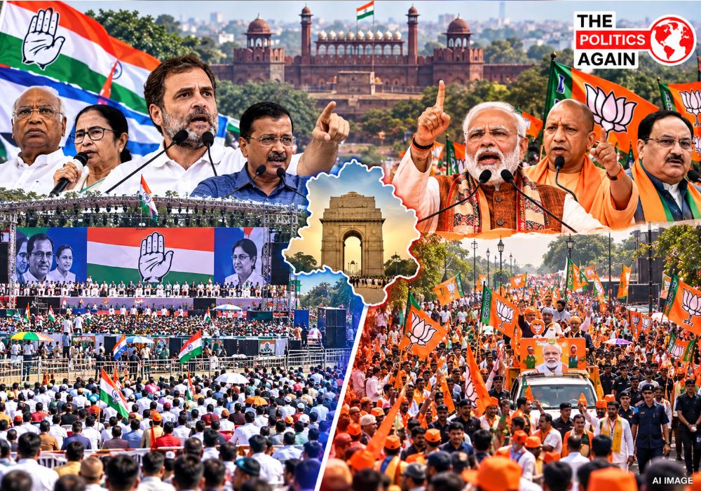 1 नवंबर को दिल्ली में सियासी शक्ति प्रदर्शन, रामलीला मैदान में INDIA गठबंधन की रैली और हरि नगर में बीजेपी का मार्च।