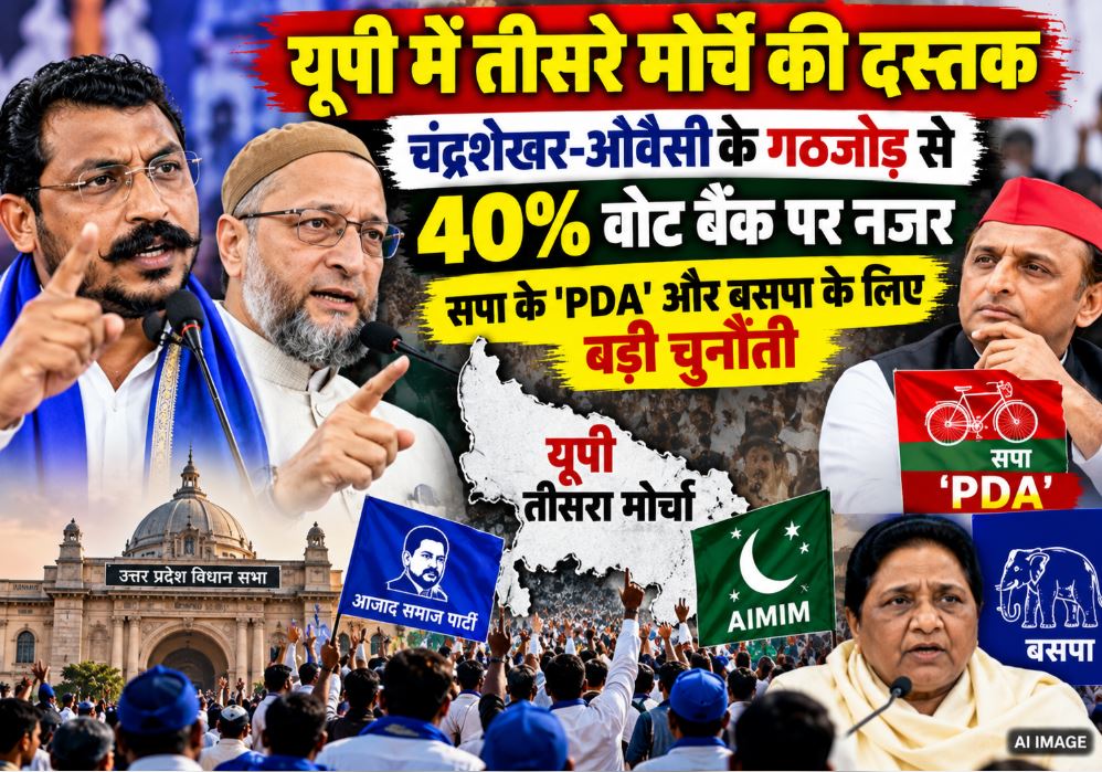 Chandrashekhar Azad and Asaduddin Owaisi forming a new Dalit-Muslim political front in Uttar Pradesh
