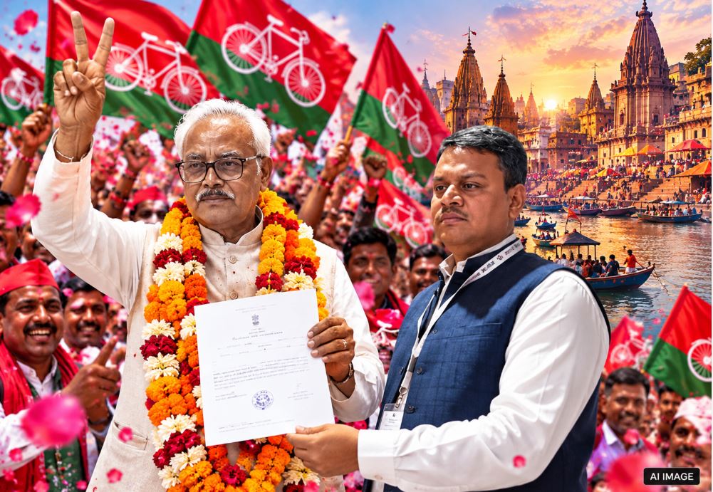 वाराणसी शिक्षक एमएलसी चुनाव परिणाम 2026, लाल बिहारी यादव की जीत, प्राप्त मतों का विवरण और सपा-भाजपा की टक्कर।